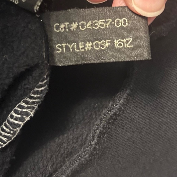 OBEY Vintage 2000s Y2K black and white zip up hoodie size large - Picture 7 of 11